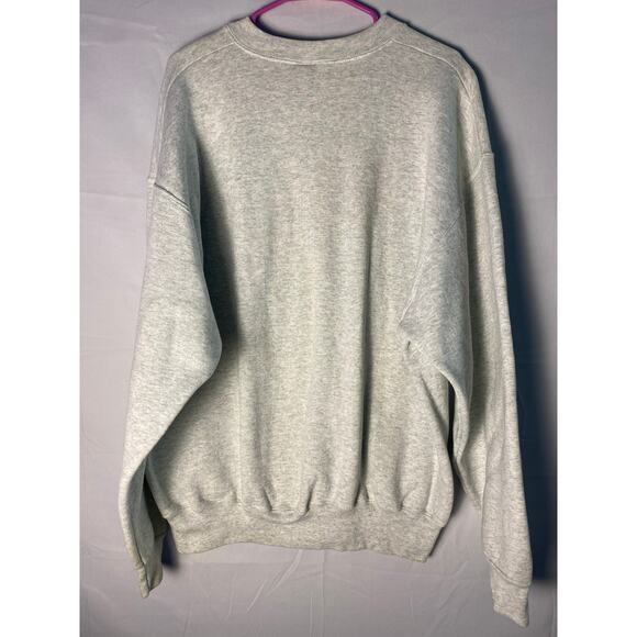 Fruit of the Loom Graceland Eagle Basketball Eagle Air Gray Crewneck Sweater XL - Picture 2 of 2
